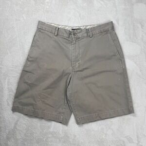 Banana Republic Aiden Chino Shorts‎ Mens 34 Gray Preowned Straight Fit Comfy